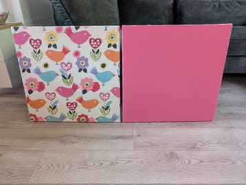 Prikborden van zachtboard (2 stuks)