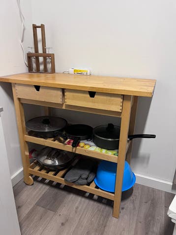 Keukentafel / bijzettafel / opbergtafel