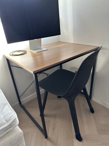 Compact bureau met metalen frame - 3 stuks - Gratis ophalen!