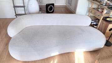 White Bouclé Couch