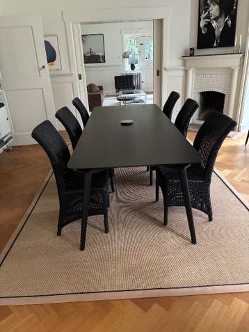 Gratis af te halen 6 rotan eetkamerstoelen (5 + 1 extra)