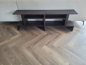 2x IKEA Holmerud bijzettafels donkerbruin 80x31 cm