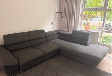 Hoekbank donkergrijs - Comfortabel en Ruim