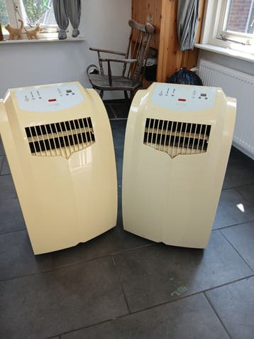 Te koop twee mobiele airco's, ideaal voor komende hittegolf