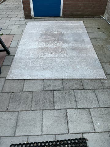 Vloerkleed 160 bij 230 cm - Beige/Grijs - gebruikt