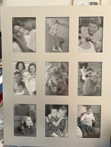 Nieuwe fotolijst voor 9 foto's - gratis af te halen