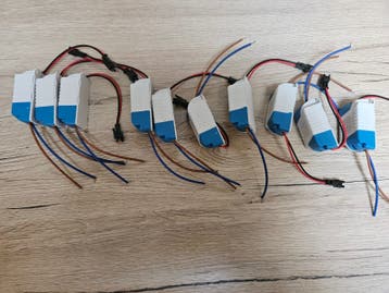 GRATIS EN NOG NIEUW: 10 stuks dimbare LED drivers voor 1-3W