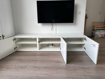 Witte TV-meubel met opbergruimte