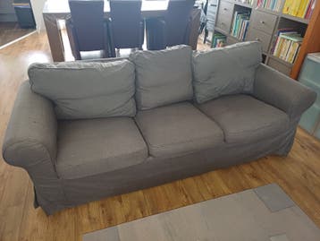 IKEA Ektorp driezits bank (grijs en beige)