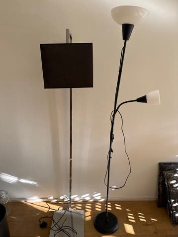 Set van 2 staande lampen (GRATIS)