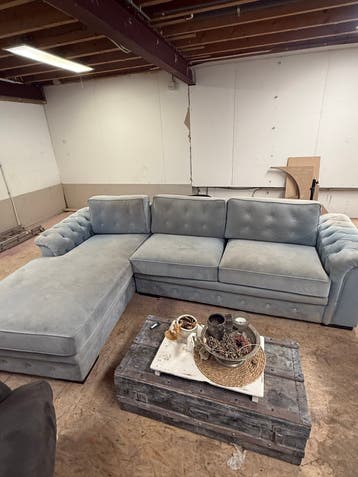 Bank + stoel + tafel