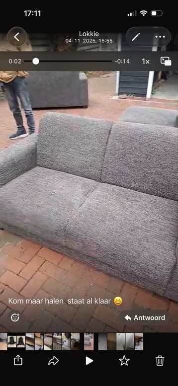 Twee zits bank voor mancave - snel ophalen!