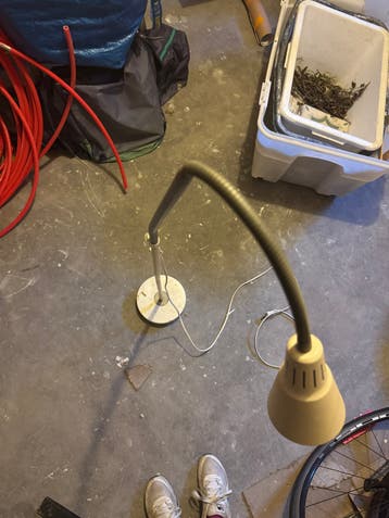 Flexibele vloerlamp - werkt nog