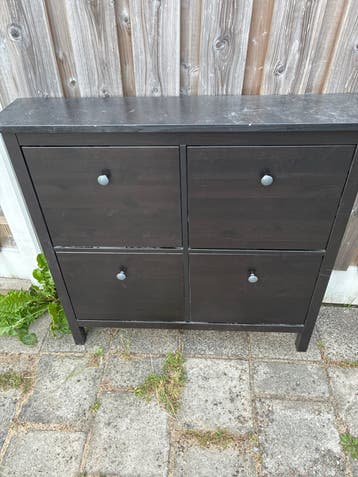 IKEA schoenenkast zwart bruin met lichte beschadiging