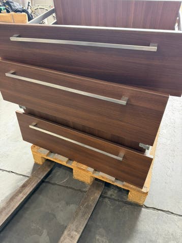 Lades notenhout nieuwstaat lade soft close