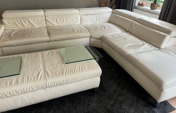 Lederen loungebank gratis