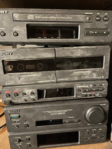 Sony Cassettedeck (dubbel) - Werkt niet, voor de handige Har