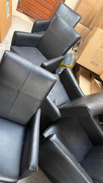 6 eetkamerstoelen - comfortabel met gebruikssporen