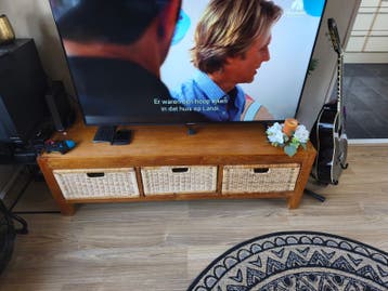 Salontafel met steenmotief en TV-meubel