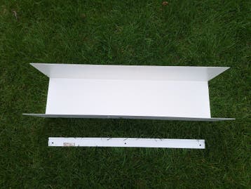 Gratis IKEA Botkyrka wandplank, staal, 80x20 cm