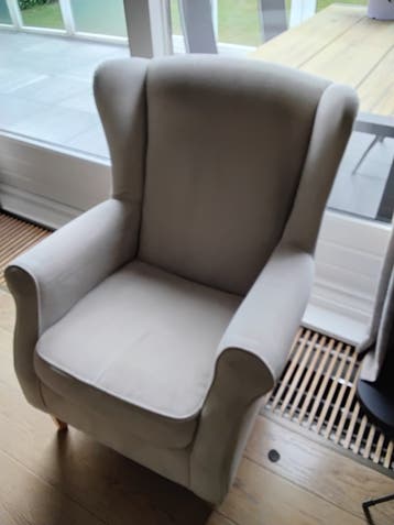 Comfortabele fauteuil - lichtgrijs
