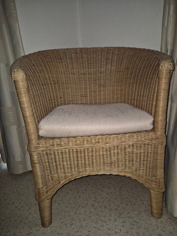 2 Rotan fauteuils evt. met kussen