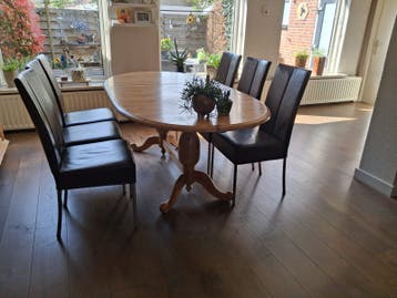 6 x eetkamersstoelen