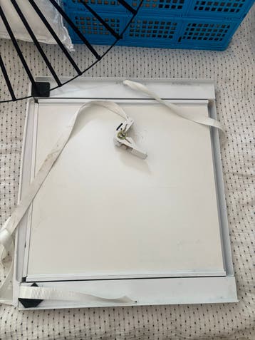 Tussenstuk wasmachine droger met uitschuiflade