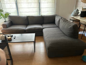 Gratis | Comfortabele Grijze Hoekbank - Ruim en Modern