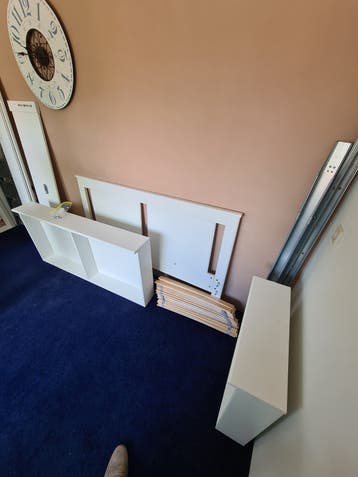 IKEA Songesand bedframe met 2 lades, wit, 140x200 cm