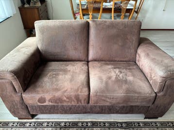 2 zits nubuck bankstel en fauteuil gratis af te halen
