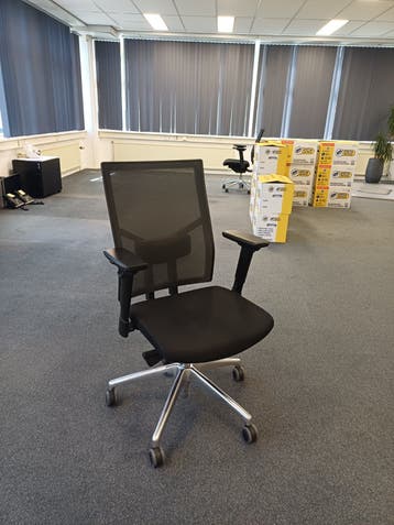 Zwarte Bureaustoelen x12