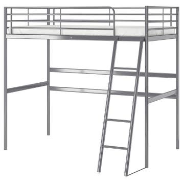 Ikea Svarta Hoogslaper 90x200 met matras en topper