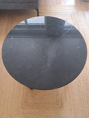 Hoogglans salontafel marmer