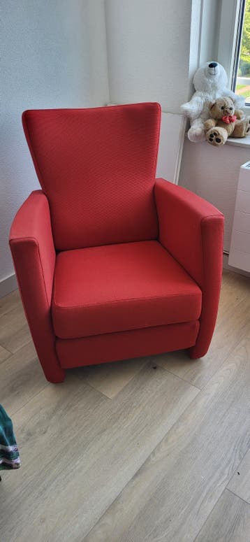 Comfortabele rode fauteuil