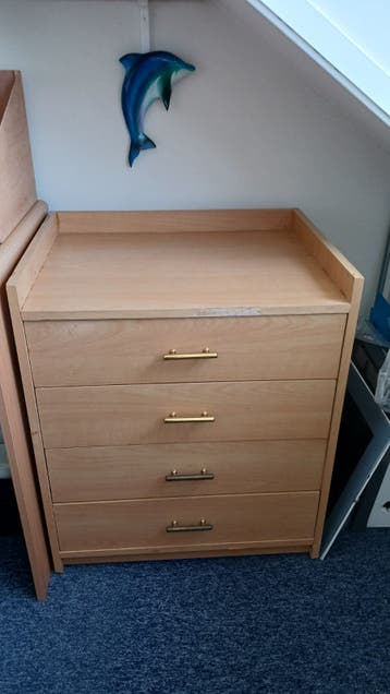 Bureau met lades - Licht houtkleur