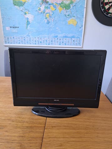 Akai 19 inch LCD TV met ingebouwde DVD-speler