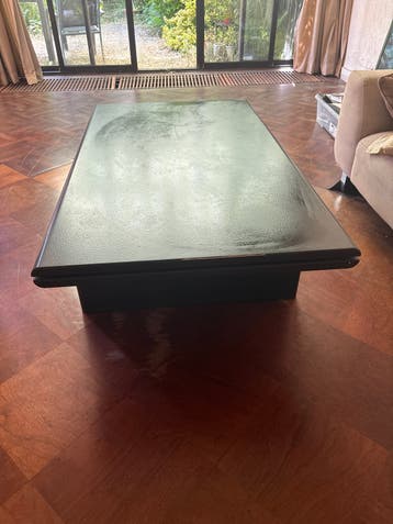 Moderne salontafel, zwart, rechthoekig