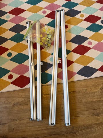 Wit rolgordijn, 104 en 124 cm breed