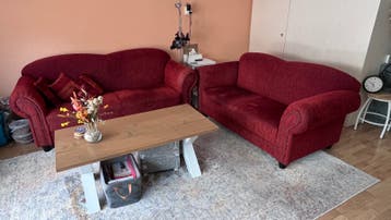 Rood rib bankstel
