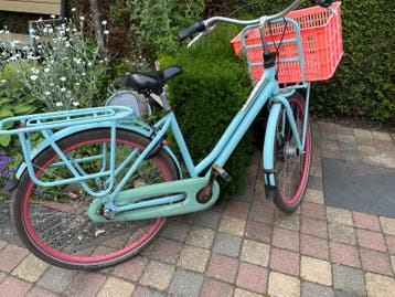Gazelle fiets met mand en versnellingen
