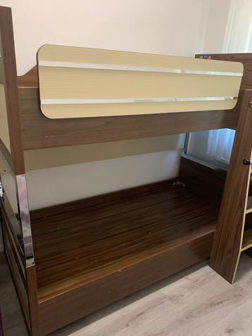 Stapelbed 90x200 met trap - Stevig - ZSM weg