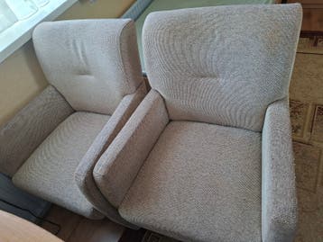 Twee comfortabele fauteuils - Gebruikt