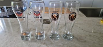 Gratis.  4 bierglazen (0.5L) - Erdinger en Franziskaner.