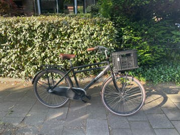 Zwarte jongens fiets opknappertje