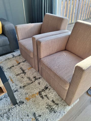 Bank en fauteuils.