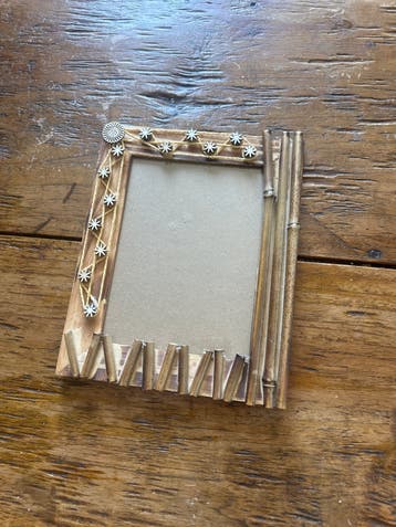 Decoratieve Fotolijst 26x21 cm - Hout en Bamboe