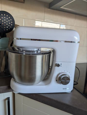 SilverCrest Keukenmachine met RVS kom en diverse accessoires