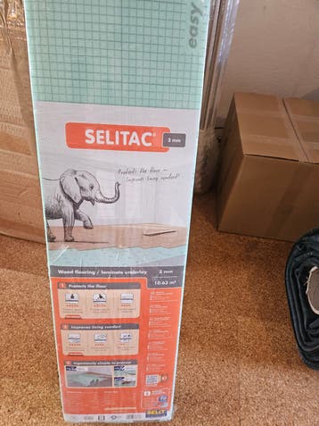 Nieuwe Selitac laminaat ondervloer 3mm - 10.63 m²