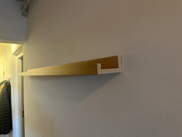 IKEA MOSSLANDA Picture ledge, oak effect, 115 cm